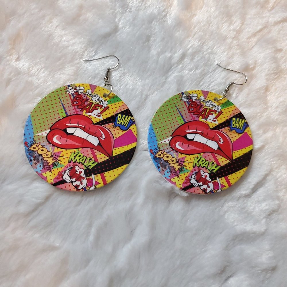 Pop Art Super SHero Earrings
